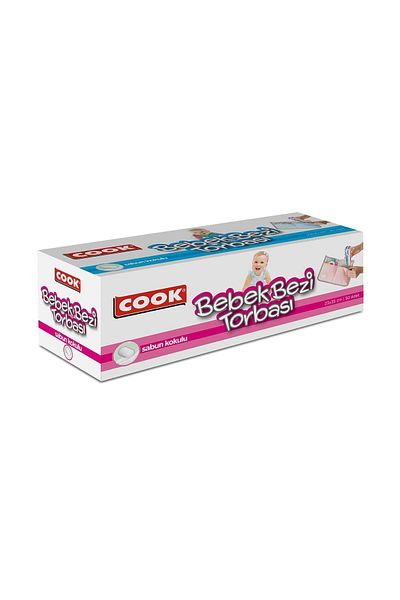 COOK حقيبة حفاضات الأطفال 30 قطعة 23x35 سم * 48
