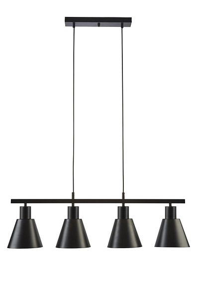 Fer Avize Trend Modern Design Black Color Cafe - Dining Table Top - Living Room - Kitchen 4-Piece Chandelier