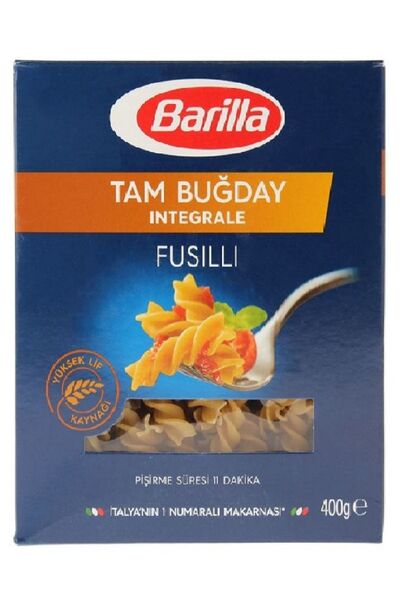 Barilla İntegrale(Tam Buğday) Fusilli (Burgu) Makarna 400 gr