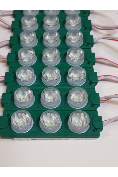 3M Power Led Modül Mercekli Yeşil 3w 10 Adet