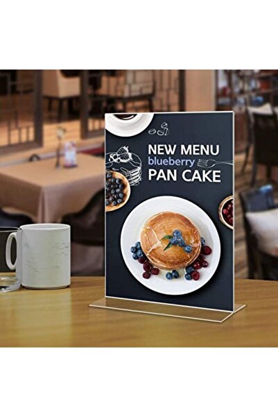 Genel Markalar Dm A5 T Tipi Dikey Masa Üstü Şefaf Pleksi Föylük Fiyatlık