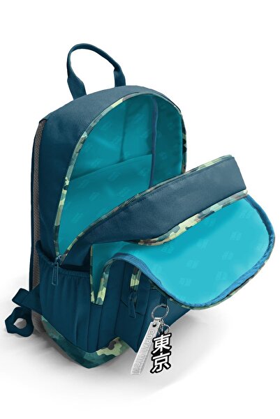 Coral High Nefti Camouflage Patterned School Backpack 23631