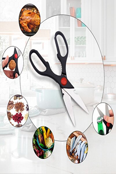 safestore Fonksiyonel Paslanmaz Çelik Çok Amaçlı Mutfak Makası