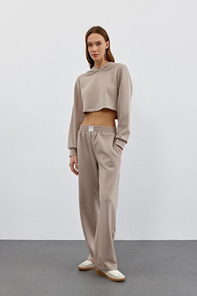 DAZEMADE BEJ CROP EŞOFMAN TAKIM