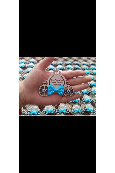 Genel Markalar Ahşap Lazer Kesim Sünnet Magnetimiz 25 Adet