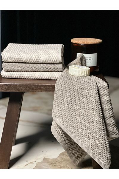 Plume Ceramic Home مجموعة مناشف اليد للحمام والضيوف والمطبخ والمهر من PlumeHome - 30 × 50 - مجموعة من قطعتين