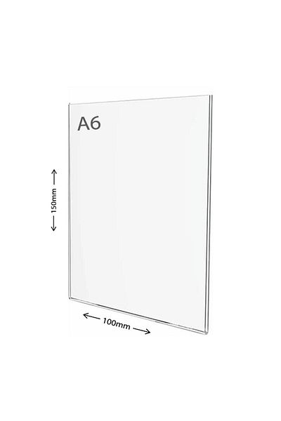 Display Malzeme Dm A6 U Type Vertical Table Top Transparent Plexi Foiling Price
