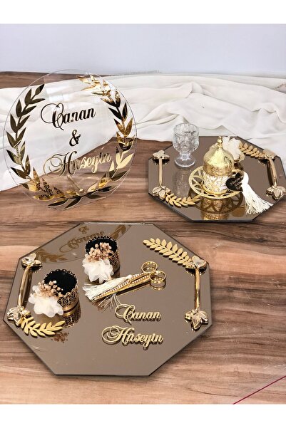 Masalsı Concept Söz Tepsisi Nişan Tepsisi Yüzük Tepsisi Kız Isteme Tepsisi Ma...