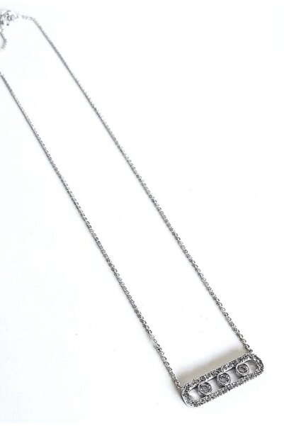 Chiaro Accessory Messika Model Taşlı Çelik Kolye