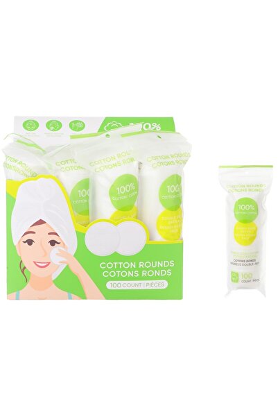 Miniso Çift Taraflı Yuvarlak Makyaj Temizleme Pamuğu (100 Adet)