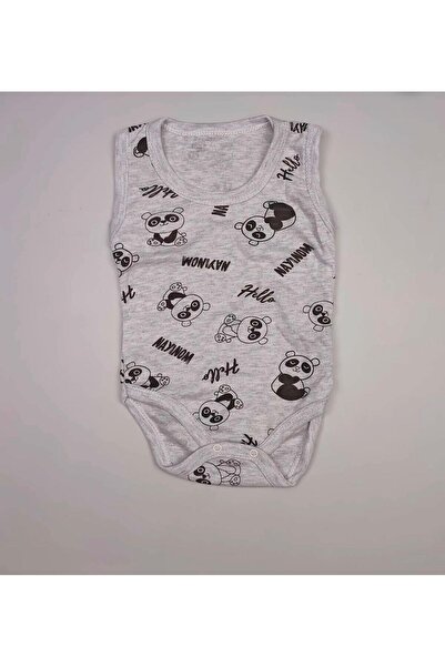 Yeni Sezon Bebek Zıbın, Sıfır Kol Çıtçıtlı Badi Zıbın,Panda Baskılı Kolsuz Bebek Badi,Zıbın