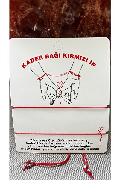 Atelier By Serkan Kader Ve Şans Bağı 2’Li Kırmızı İp Bileklik