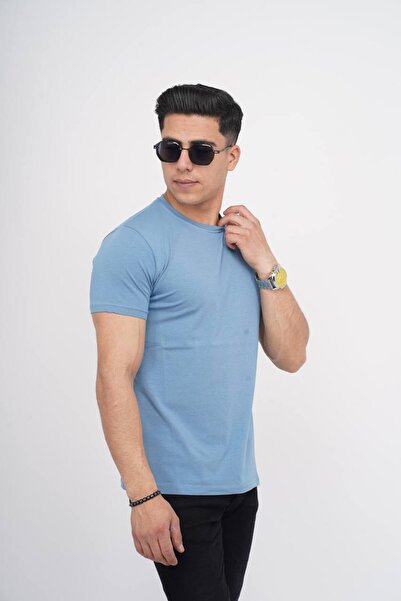 Est Estola Ανδρικό μπλουζάκι Slimfit Crew Neck με απαλή υφή