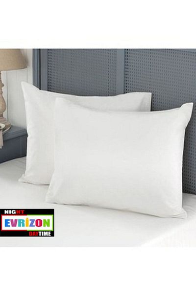 EVRİZON White Pillow Case 2 Pieces