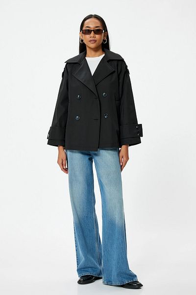 Koton Damen-Trenchcoat 5Wak00227Ew999