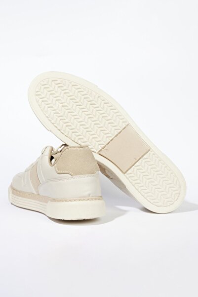 ALTINYILDIZ CLASSICS Erkek Bej Bağcıklı Esnek Rahat Taban Günlük Sneaker Ayakkabı