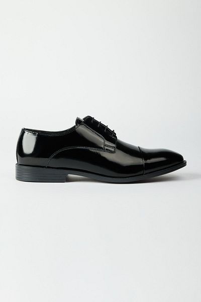 ALTINYILDIZ CLASSICS Schwarze Herrenschuhe aus 100 % Leder mit klassischem Lackleder