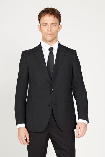 ALTINYILDIZ CLASSICS Men's Black Extra Slim Fit Slim Fit Black Sports Suit