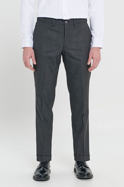 ALTINYILDIZ CLASSICS Black Comfort Fit Men's Trousers - Relaxed Fit, Side Pockets and Elastic Waist