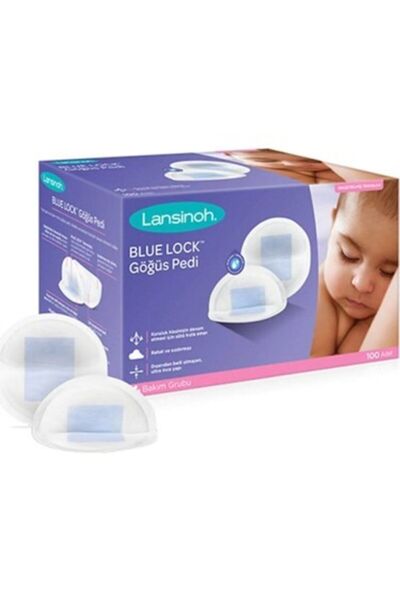 Lansinoh Blue Lock Breast Pad 100 Pieces