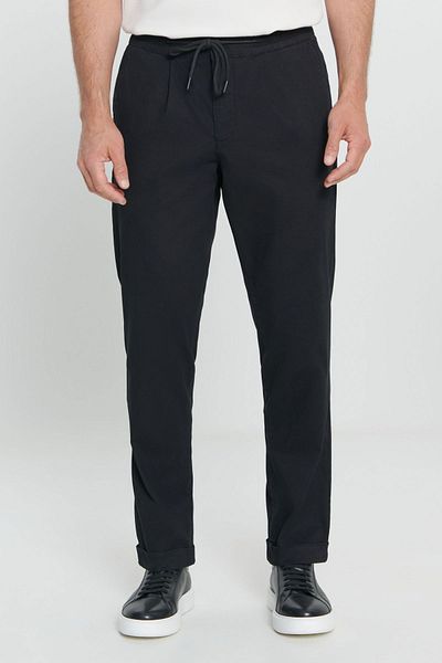 AC&Co / Altınyıldız Classics Men's Black Comfort Fit Relaxed Cut Side Pocket Trousers