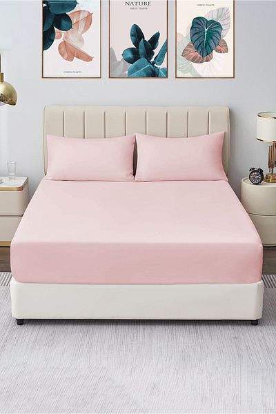 CASPARA طقم ملاءات جاهزة مزدوجة مقاس 160x200 + 2 كيس وسادة