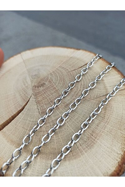 FlowerAksesuar 5 METRE - 1.2 mm DÜZ KALIN ZİNCİR, ANAHTARLIK ZİNCİRİ, TAKI Zİ...