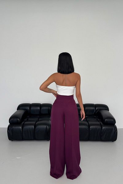 OUZ Fashion Women's Button Detailed Palazzo Pants