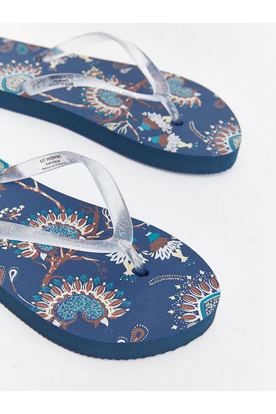 LC Waikiki Lcw Printed Flip Flops Women's Beach Slippers