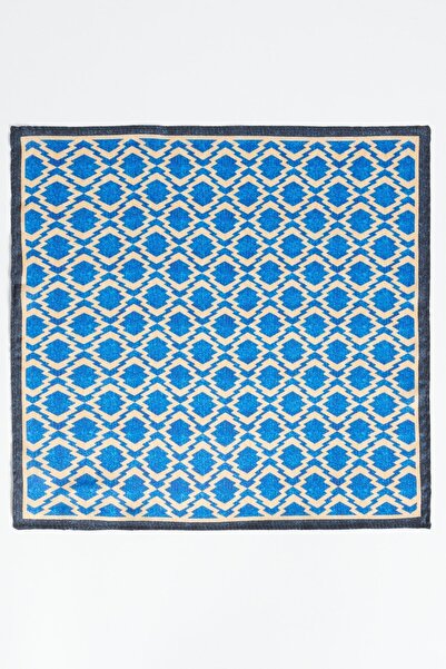 ALTINYILDIZ CLASSICS Чоловіча блакитно-бежева хустинка з візерунком