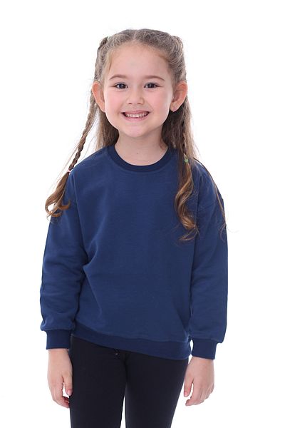 ZUZUNGA Navy Blue Brushed Soft Cotton Sweatshirt