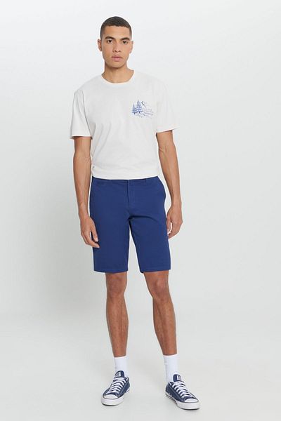 AC&Co / Altınyıldız Classics Férfi Indigo Slim Fit Slim Fit Dobby 100% pamut alkalmi chino rövidnadrág