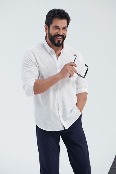 AC&Co / Altınyıldız Classics Ανδρικό μπλέ Navy Slim Fit Slim Fit Tie-Up Πλαϊνό παντελόνι Seersucker με σχέδιο