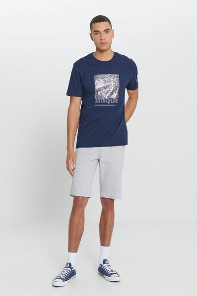 AC&Co / Altınyıldız Classics Ανδρικό μπλουζάκι Navy Blue Comfort Fit Relaxed Fit 100% Cotton Crew Neck T-shirt
