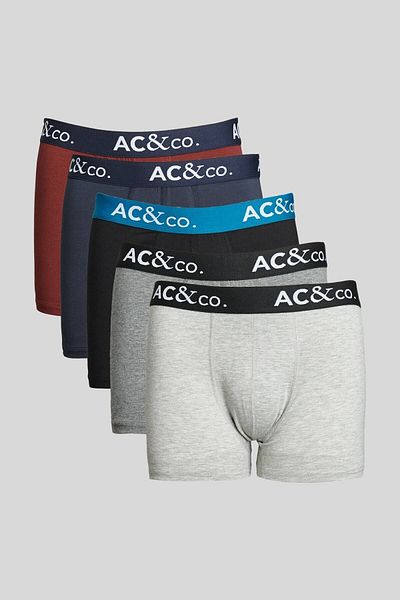 AC&Co / Altınyıldız Classics Ανδρικό πολύχρωμο πακέτο 5 βαμβακερών εύκαμπτων μπόξερ