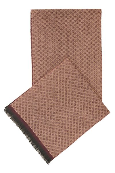 ALTINYILDIZ CLASSICS Eșarfă tricotată cu model maro-burgundă pentru bărbați
