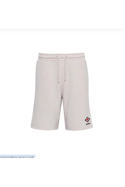 UMBRO Ανδρικό μπεζ καθημερινό βαμβακερό κανονικό σορτς Umbro Tag Shorts FE-0250