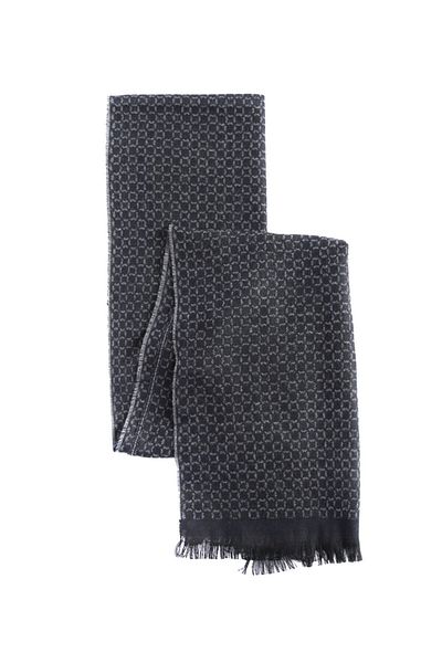 ALTINYILDIZ CLASSICS Ανδρικό Πλεκτό Φουλάρι Navy Blue - Γκρι με σχέδιο