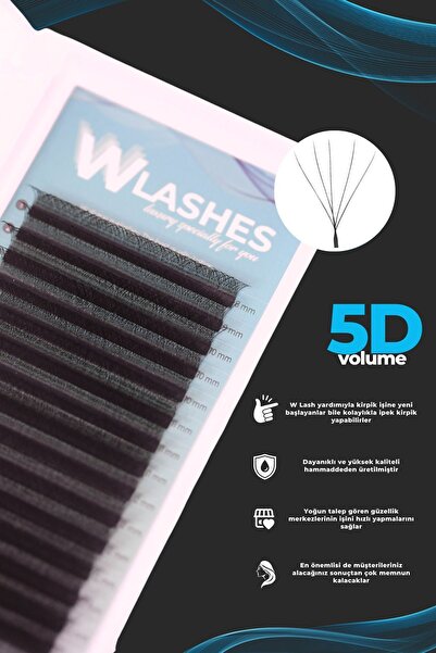 Magic Lash 5d Volume W Lash Ipek Kirpik 8/15mm Mix Ekonomik 16 Sıra