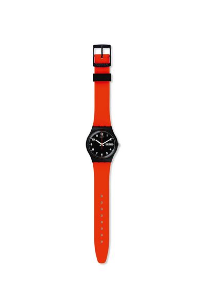 Swatch Red Grin Wristwatch Gb754