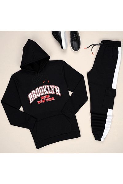 öz taha Σετ φόρμας Brooklyn Esh CargoWhite Black