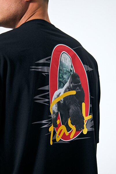 FAST EFFECT WEAR Gorilpia Oversize T-Shirt - Ψηφιακή εκτύπωση στην πλάτη