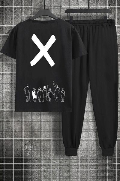 trendypassion Set de trening unisex Design X Printed din 2 piese