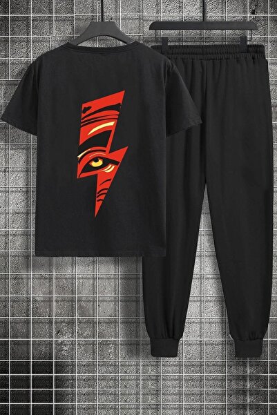 trendypassion Unisex Lightning Printed 2-Piece Tracksuit Set