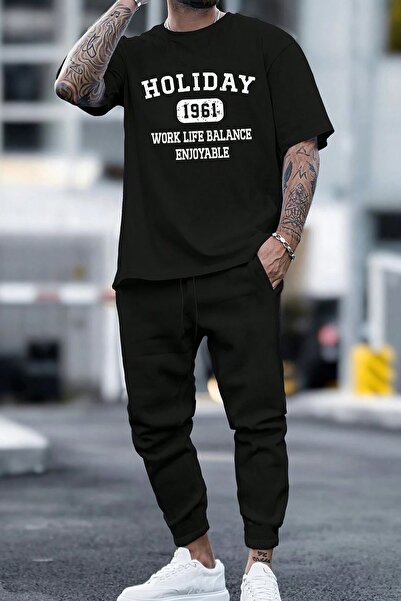 trendypassion Set de trening de vacanță unisex cu design confortabil din 2 piese