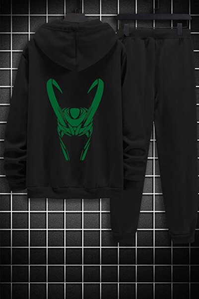 trendypassion طقم بدلة رياضية مطبوعة فلوكي للجنسين