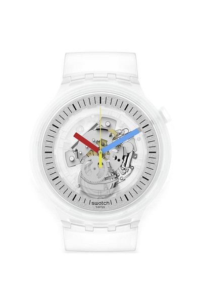 Swatch Clearly Bold Unisex Wristwatch Sb01k100