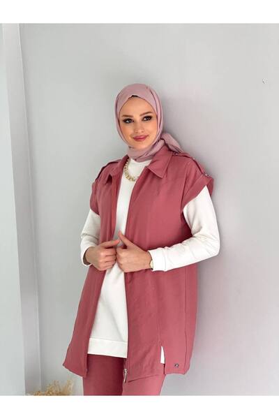 PEMBE 3'LÜ YELEK PANTOLON SWEET TAKIM