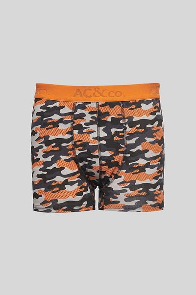 AC&Co / Altınyıldız Classics Ανδρικό Μαύρο Πορτοκαλί Πακέτο Boxer 3 τεμαχίων από βαμβάκι