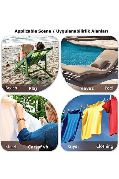 Boldy 2-Piece Sunbed and Carpet Latch - Towel and Laundry Latch - Beach Towel 2 PCS